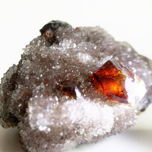 天然原石闪锌矿方解石共生稀有矿物晶体水晶宝石研究收藏奇石摆件