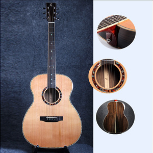 新品40寸om桶红松面板玫瑰木底侧个性设计面单学习演奏乐器