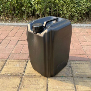 塑料桶手提黑色25L升公斤50斤方桶化工桶废液桶堆码桶实验室用桶
