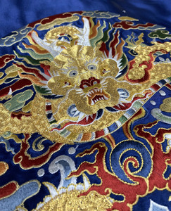 若兰兮 盘金绣团龙补子 明制圆领袍汉服团龙八团龙