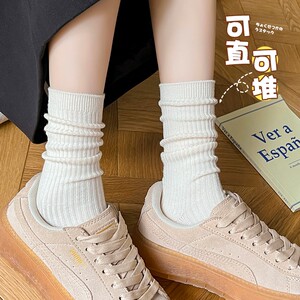 乐福鞋女秋冬米色