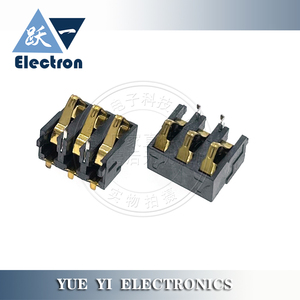 BC-4-3P77型电池座贴片带定位柱磷黄铜连接器插口对讲机蓝牙音箱
