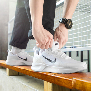 耐克透气跑鞋男鞋中考体育考试专用鞋田径训练体测跳远低帮运动鞋