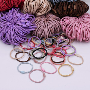 10个ins网红韩版螺纹小皮筋头绳发圈DIY手工制作发饰品材料包配件