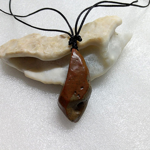 纯天然内蒙古阿拉善戈壁石小奇石原石石头吊坠项链长款毛衣链挂件
