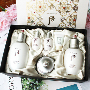 韩国whoo后拱辰享雪美白套盒水乳面霜三件套补水精华保湿隔离淡斑