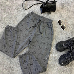 巴黎世家字母裤子女