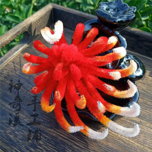 春季原创手工定制古装仿绒花延禧攻略写真新娘头饰凤仙花发夹簪