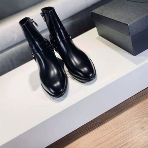 顶奢之作 slp风格原创元年秋冬三角环扣牛皮男切尔西靴铆钉马丁靴