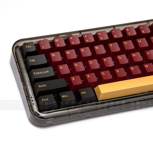 红武士键帽原厂高度pbt二色工艺黑色ikbc宁芝61/75/84/87/980/104