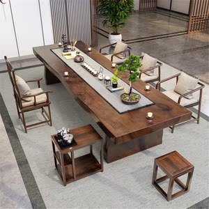 功夫茶桌原木客厅