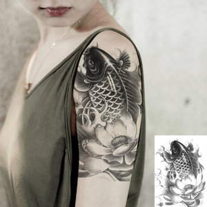 锦鲤鱼纹身图案