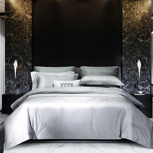 慕思家纺四件套qzz8028云豹浅灰色