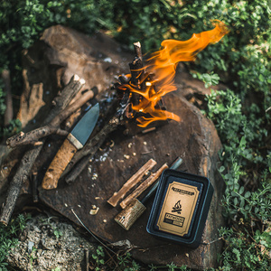 reforged fat wood环保引燃松明蜡块木炭精户外露营荒野求生点碳