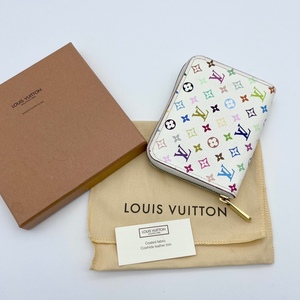 日本中古正品lv白三彩零钱包钱包不退换