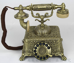 皇室经典欧式仿古派拉蒙帝王电话机酒吧客厅工艺品摆件摆设1933