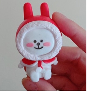 韩国line friends系列cony兔超轻粘土黏土diy手工桌面装饰摆件