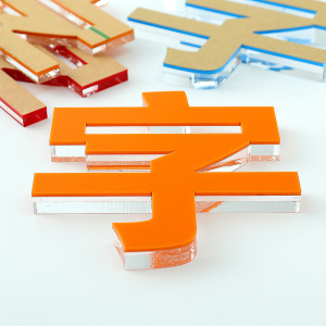 水晶字定做3d立体墙面字母贴服装店贴玻璃门上的广告字卧室60cm tb