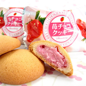 日本直邮九州特产福冈限定草莓巧克力夹心曲奇饼干礼盒 20枚入/盒