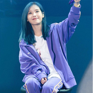 iu李知恩同款炸街两件套装女春秋季韩版学生宽松休闲运动跑步服潮