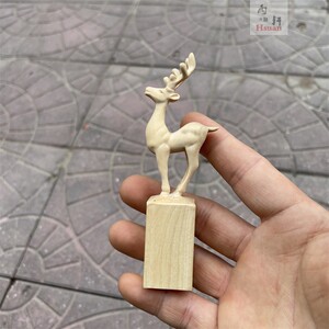 xiaoshu881淘宝木雕摆件小件 梅花图案木板木艺手工制作diy雕刻木质