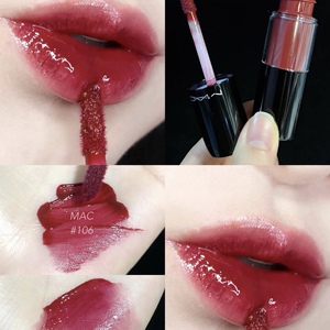泫雅色106 美国官网mac魅可棒棒糖口红106绝版色号玻璃镜面唇釉