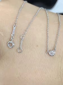 蒂芙尼白金项链钻石