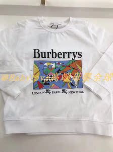 burberry彩虹卫衣,burberry彩虹短袖 欧洲代购burberry博柏利童装18秋冬创意款彩虹系列男女童长袖卫衣