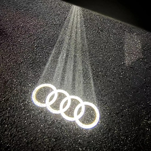适用奥迪a6l/a4l/q3/q5l/q7汽车迎宾灯车门改装投影灯镭射灯原装