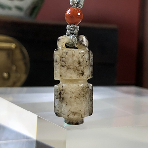 000人付款淘宝已结缘 新疆和田籽料糖青白司南佩糖白分明仿古玉佩男女