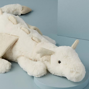 现货 美国海淘jellycat 雪龙snow dragon 白龙毛绒玩偶 50cm