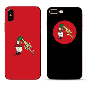 阿森纳足球队吉祥物吞枪厄齐尔适用iphone6s/7p/x苹果8plus手机壳