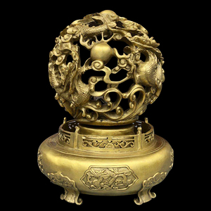 开光纯铜九转乾坤炉青龙鼎招财转运时来运转家居风水装饰品摆件