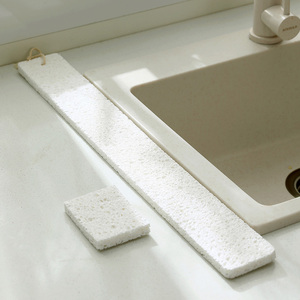 日本厨房水槽吸水海绵垫洗碗去污海绵块条木浆棉强力台面洗手台