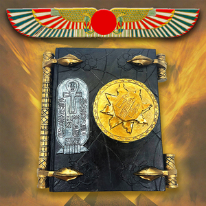 埃及摆件木乃伊死亡之书死亡亡灵黑经太阳金经树脂工艺品摆件书