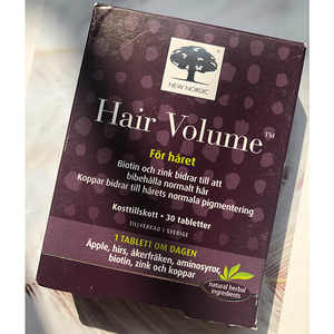 瑞典New Nordic Hair Volume 生长生发片营养素30粒丹麦