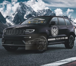 适用吉普jeep大切诺基车贴纸拉花神盾局车身拉花个性装饰贴花装饰