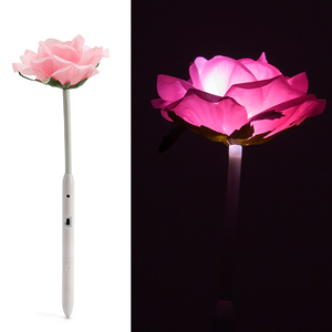 发光玫瑰花灯舞台演出手拿单支花灯合唱演唱会手持助威道具舞蹈灯
