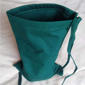 手术室消毒包储物布袋灭菌布兜墨绿色纯棉医用器械抽绳收纳小口袋