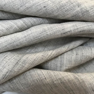 大牌余单汉麻雨露麻花纱色织面料纯麻布料法国进口男装女装零布料