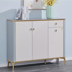 开心鼠鞋柜正品 靠墙实木鞋架储物柜轻奢对开门组装阳台客厅 包邮