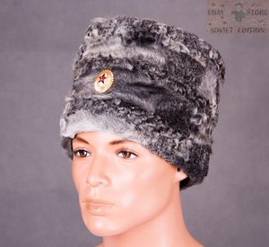 代购俄罗斯苏联哥萨克帽子骑兵羊皮防寒保暖护耳男女冬季骑车开车