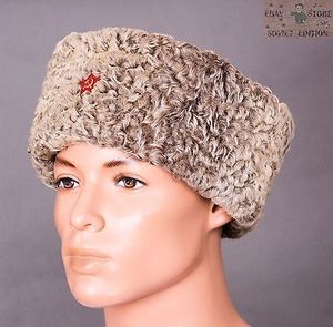 代购俄罗斯苏联哥萨克帽子骑兵羊皮保暖护耳男女冬中老年人户外
