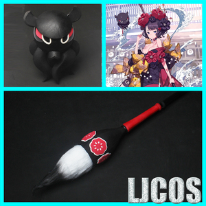 【ljcos】fate/grand order fgo葛饰北斋 毛笔 章鱼cosplay道具