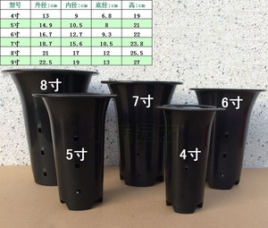 兰花花盆 高塑料兰花盆 君子兰虎皮兰铁皮石斛花卉绿植盆栽营养土