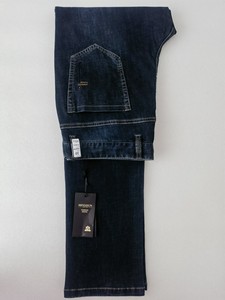 明顿男裤春夏新款薄款牛仔裤长裤深蓝色弹力专柜正品N2277