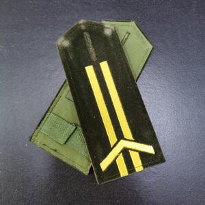 退伍老兵纪念品全新87式93式陆一级君士长志愿兵软肩章牌衔老兵