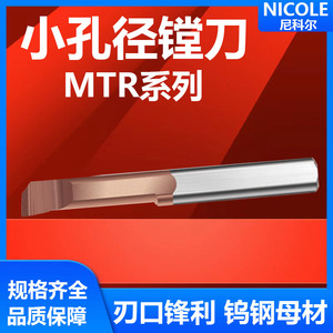 MTR3小孔径不锈钢镗孔刀小径镗刀内孔刀杆钨钢微型车刀小孔镗刀杆