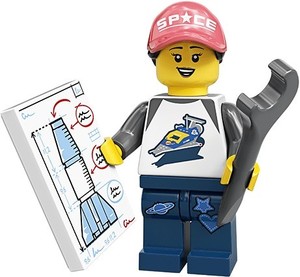 lego 71027 乐高积木玩具 人仔抽抽乐第20季#6 航天爱好者 原封