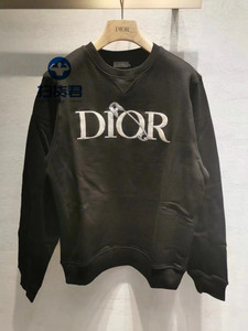 dior/迪奥 22fw秋冬新款回形曲别针字母刺绣休闲宽松卫衣男女外套